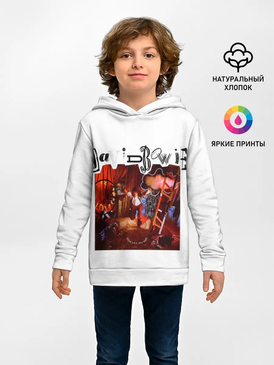 Детское худи / Never Let Me Down - David Bowie