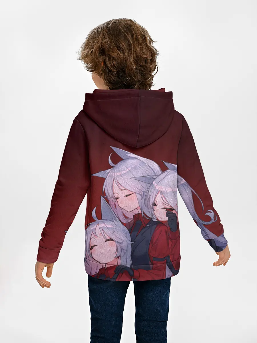 Детское худи / Cerberus обнимаются втроем Helltaker