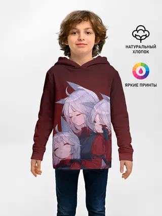 Детское худи / Cerberus обнимаются втроем Helltaker