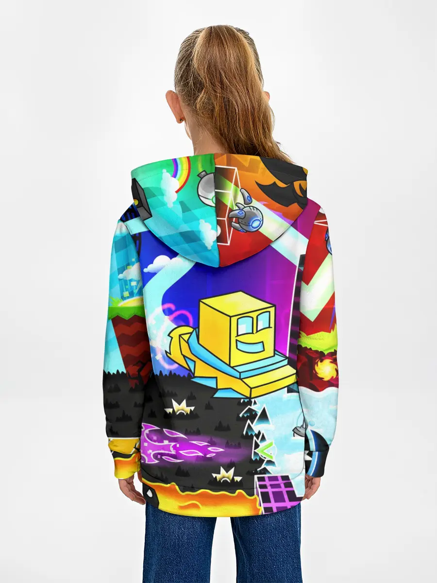 Детское худи / GEOMETRY DASH / ГЕОМЕТРИ ДАШ