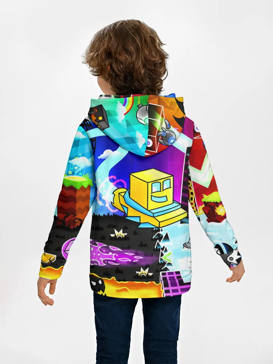 Детское худи / GEOMETRY DASH / ГЕОМЕТРИ ДАШ