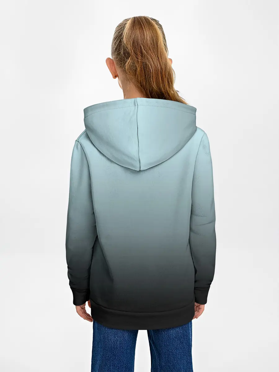 Детское худи / Black and Blue gradient