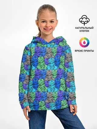 Детское худи / Толстый кот