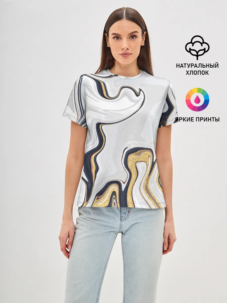 Женская базовая футболка / Абстракция