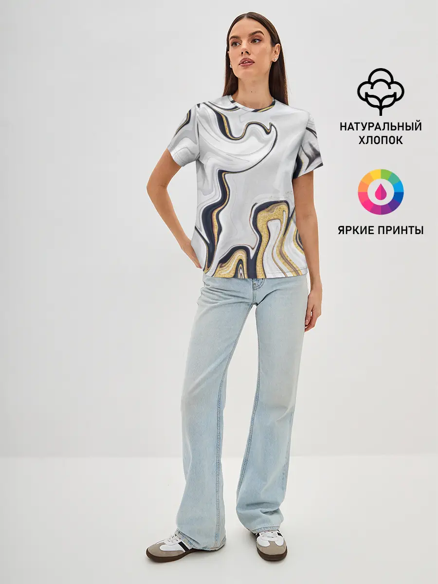 Женская базовая футболка / Абстракция