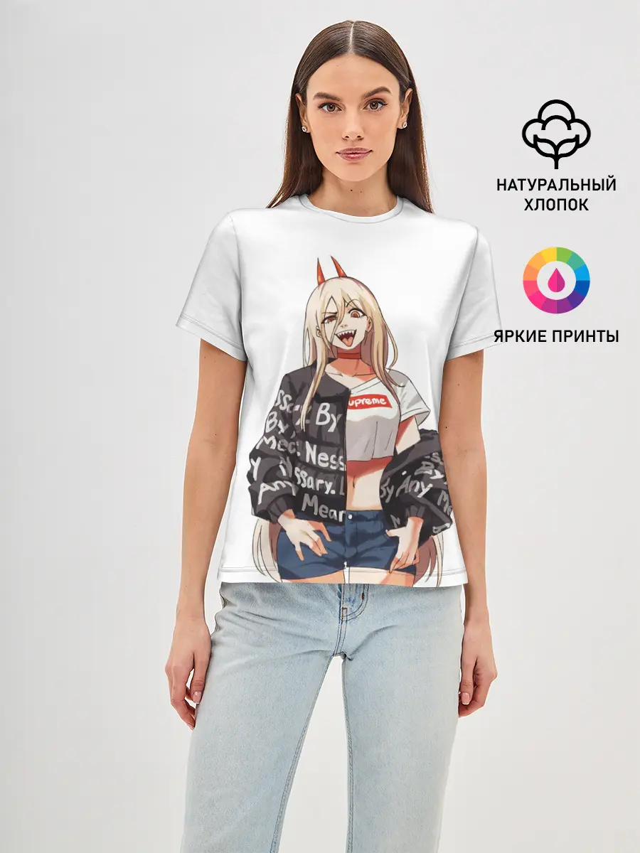 Женская базовая футболка / Пауэр Power