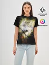 Женская базовая футболка / Волчий тотем