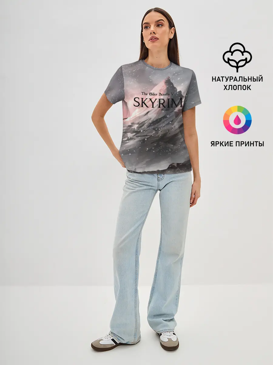 Женская базовая футболка / The Elder Scrolls Skyrim