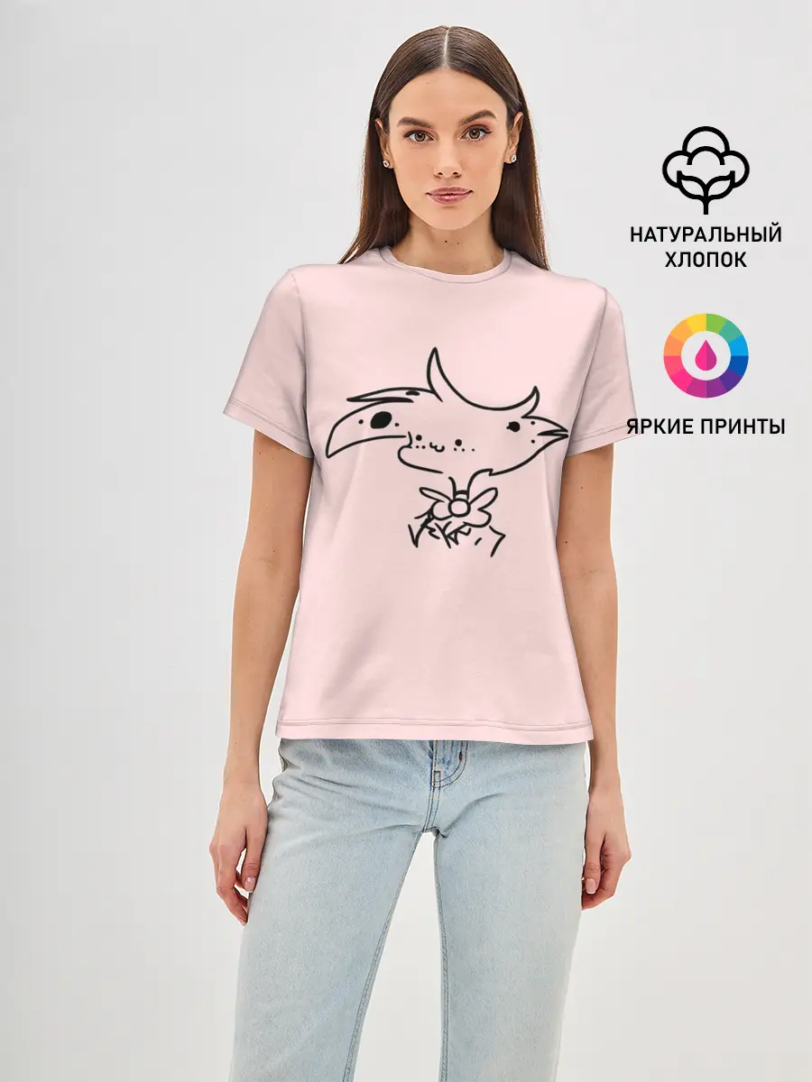 Женская базовая футболка / Отель Хазбин