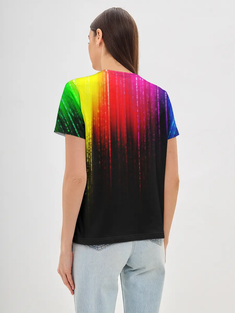 Женская базовая футболка / КРАСКИ ГРАДИЕНТ