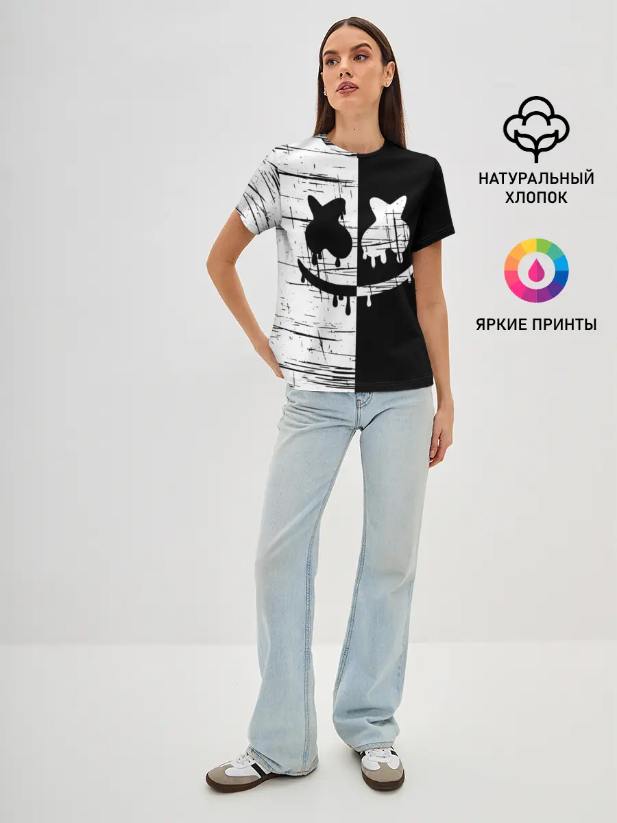 Женская базовая футболка / FORTNITE MARSHMELLO.