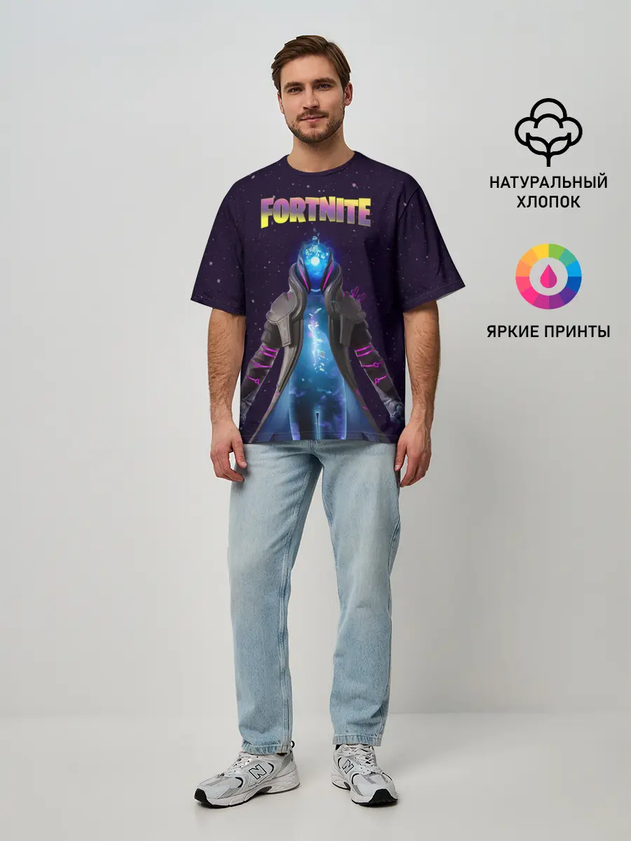 Мужская футболка оверсайз / Infinity Fortnite
