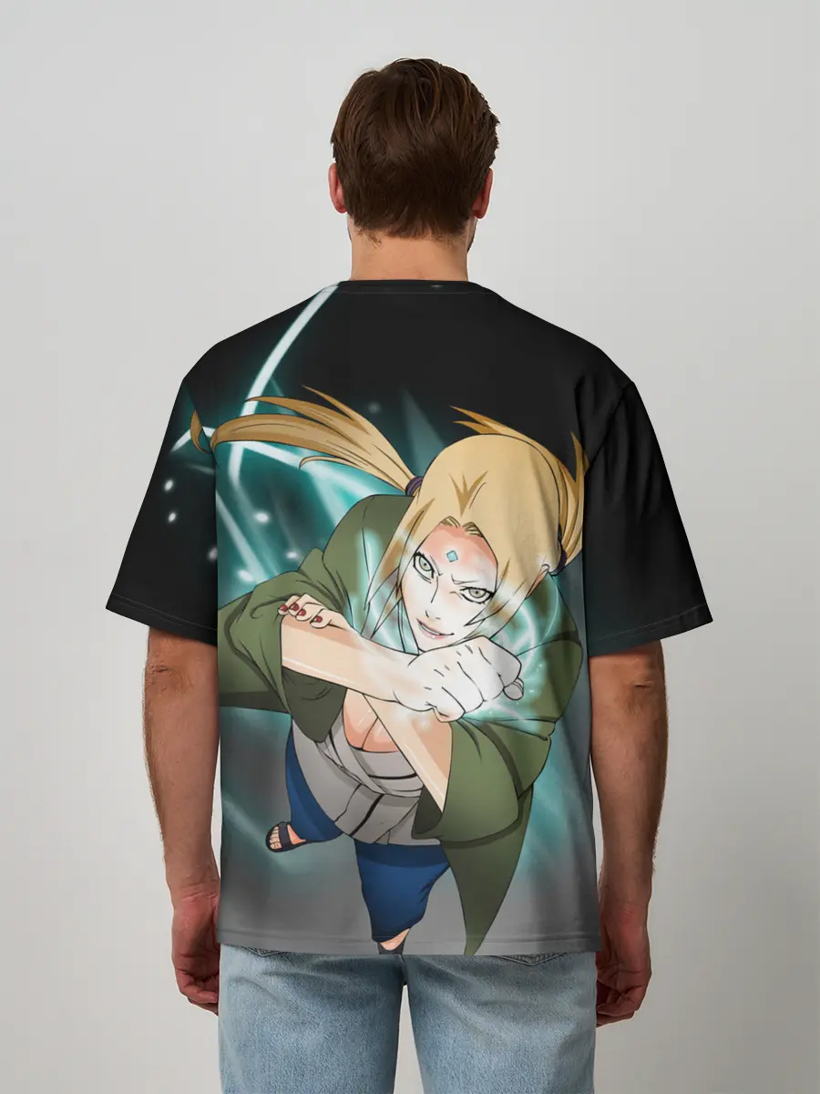 Мужская футболка оверсайз / Цунаде