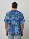 Мужская футболка оверсайз / Абстракция - акварельный узор