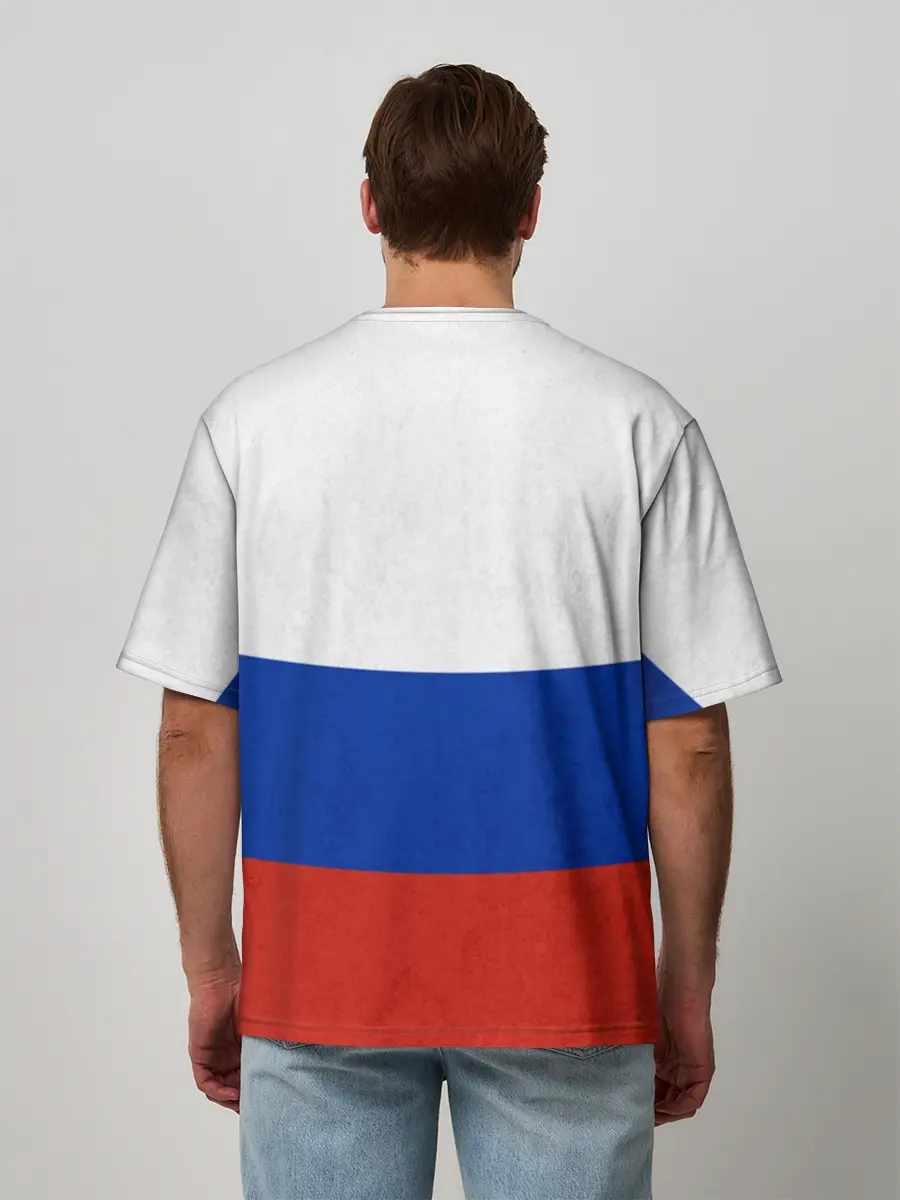 Мужская футболка оверсайз / Russia