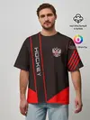 Мужская футболка оверсайз / Hockey