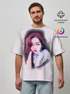 Мужская футболка оверсайз / BlackPink Розэ