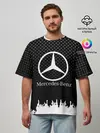 Мужская футболка оверсайз / Mercedes-Benz