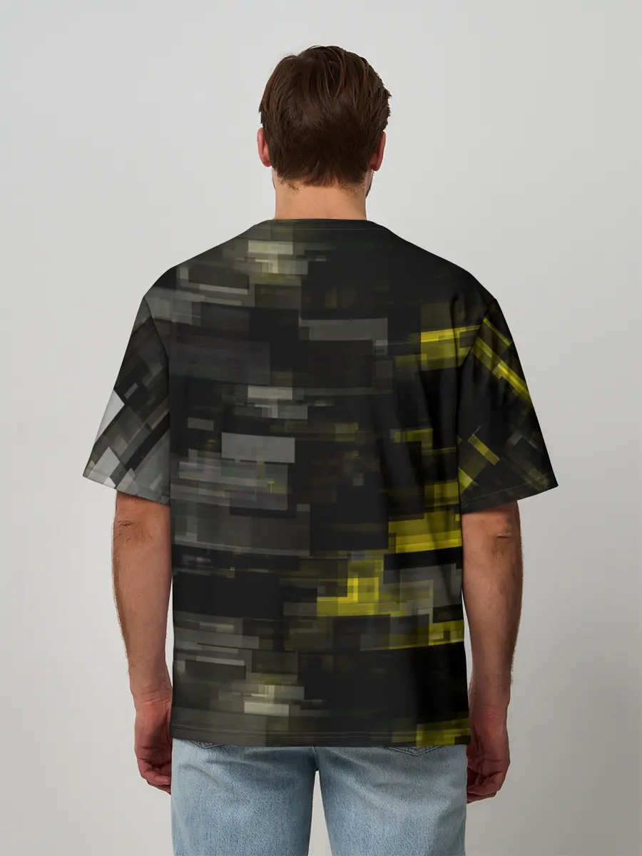 Мужская футболка оверсайз / MILITECH камуфляж Cyberpunk 2077