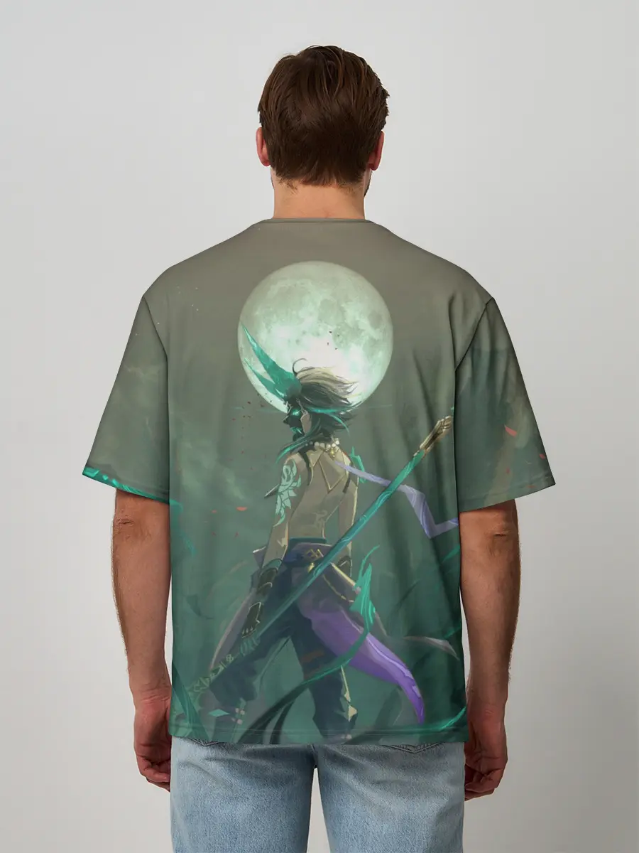 Мужская футболка оверсайз / XIAO | СЯО | ПОЛНОЛУНИЕ