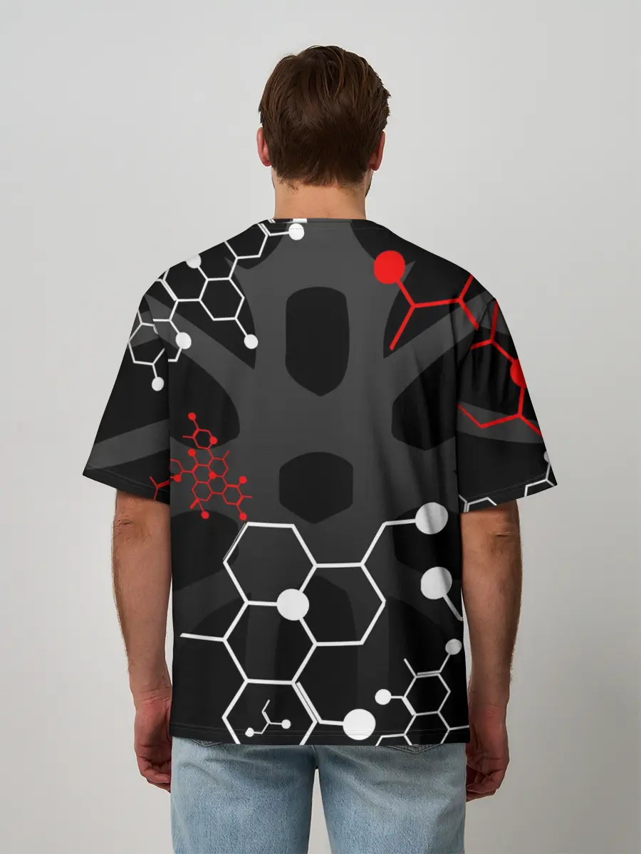 Мужская футболка оверсайз / YAMAHA / ЯМАХА / МОТОСПОРТ