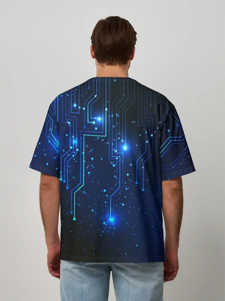 Мужская футболка оверсайз / Схемы