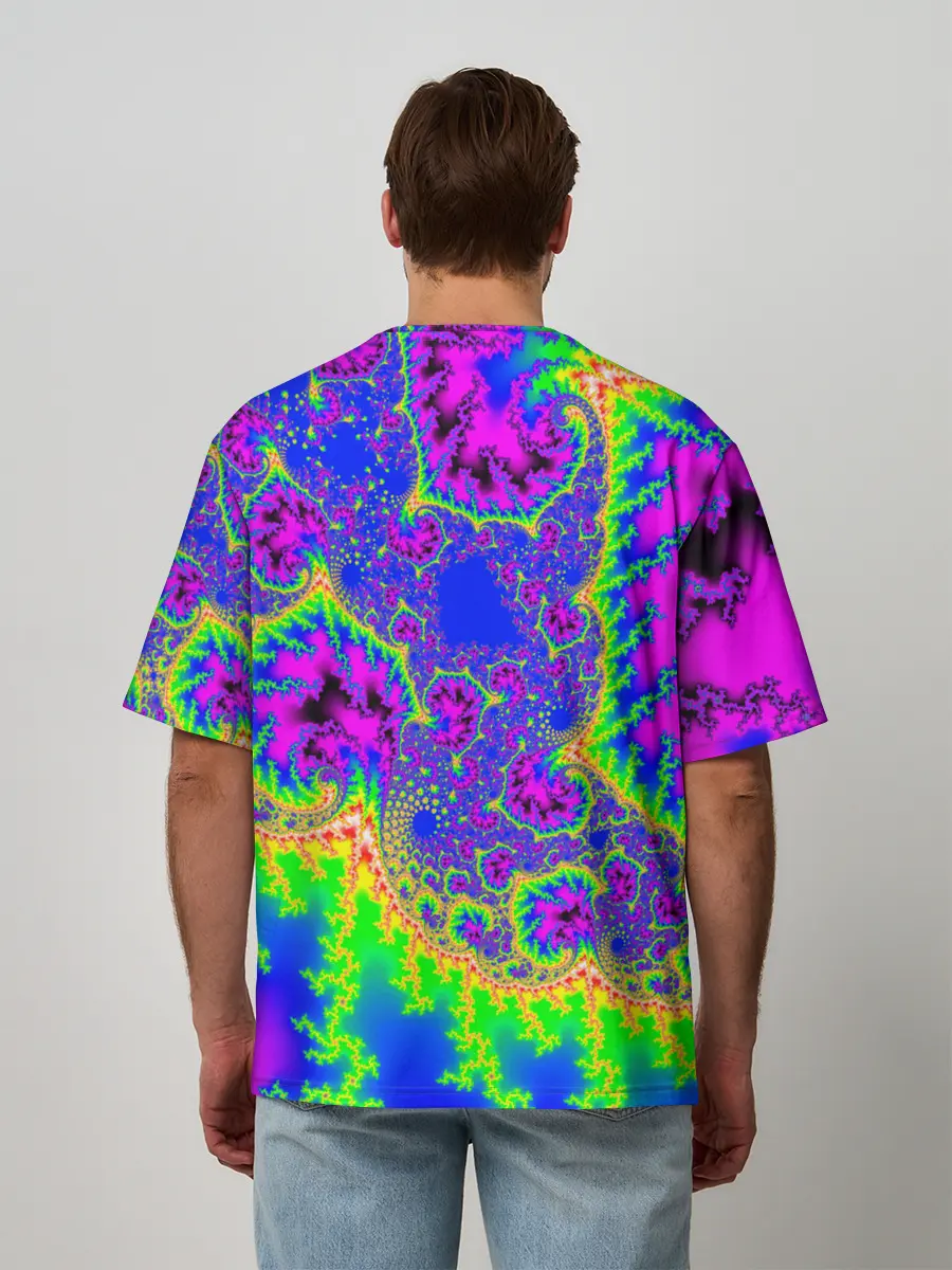 Мужская футболка оверсайз / NEON&ACID