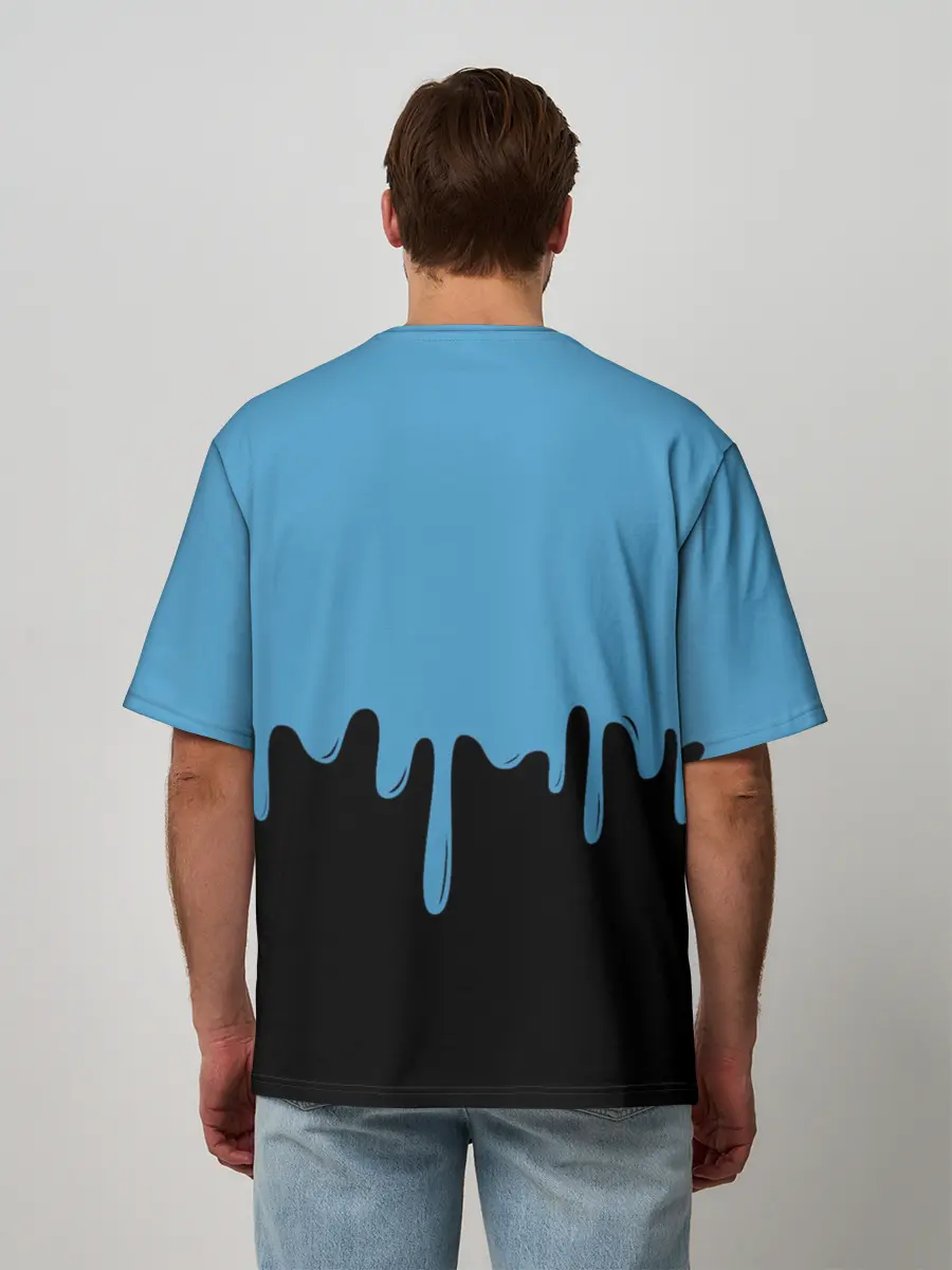 Мужская футболка оверсайз / FORTNITE - Black&Blue