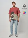 Мужская футболка оверсайз / Дазай и Чуя