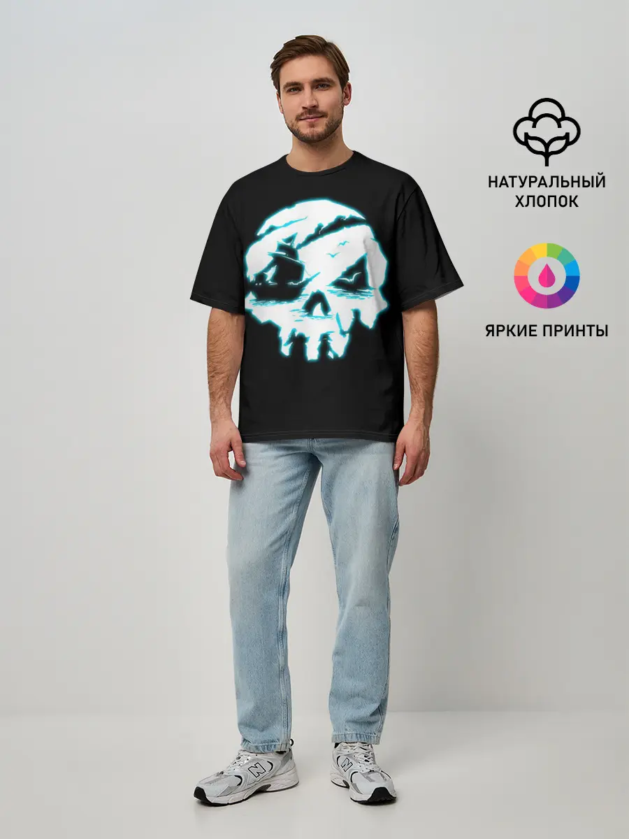 Мужская футболка оверсайз / Sea of Thieves