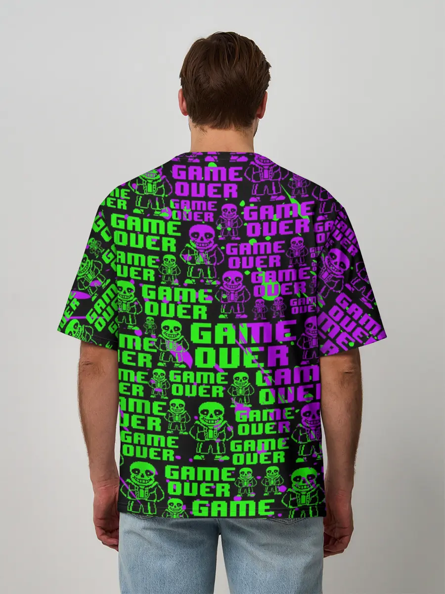 Мужская футболка оверсайз / UNDERTALE