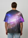 Мужская футболка оверсайз / Космическая спираль