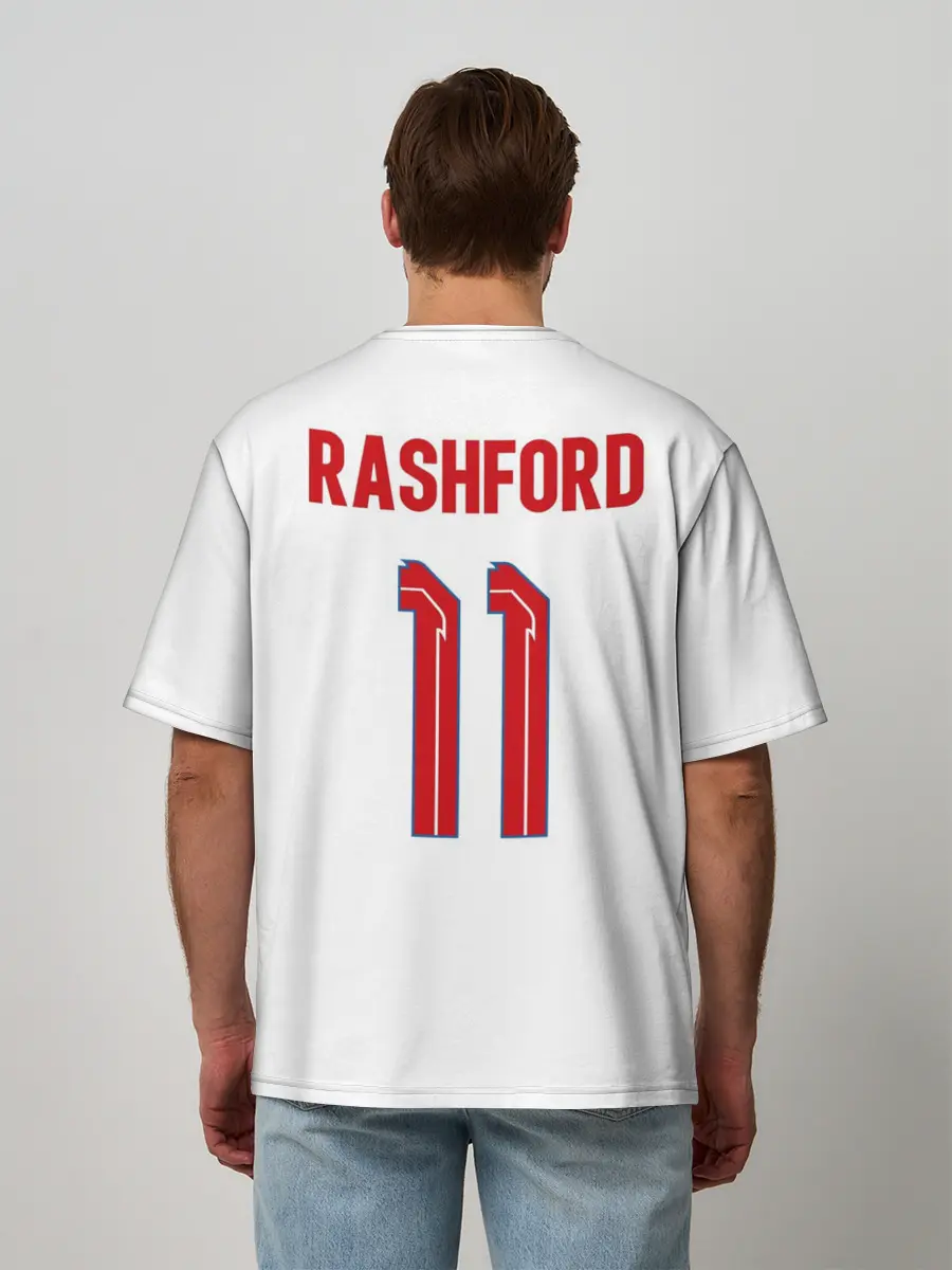 Мужская футболка оверсайз / Рашфорд форма Англия