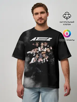 Мужская футболка оверсайз / Ateez