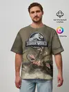 Мужская футболка оверсайз / Jurassic World | Мир Юрского Периода