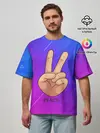 Мужская футболка оверсайз / ВСЕМ МИР | PEACE