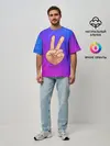 Мужская футболка оверсайз / ВСЕМ МИР | PEACE