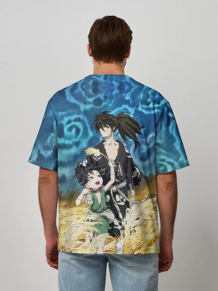 Мужская футболка оверсайз / Хяккимару с Дороро | DORORO