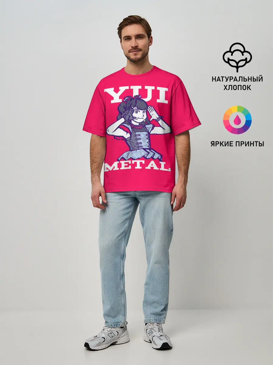 Мужская футболка оверсайз / Юи Метал