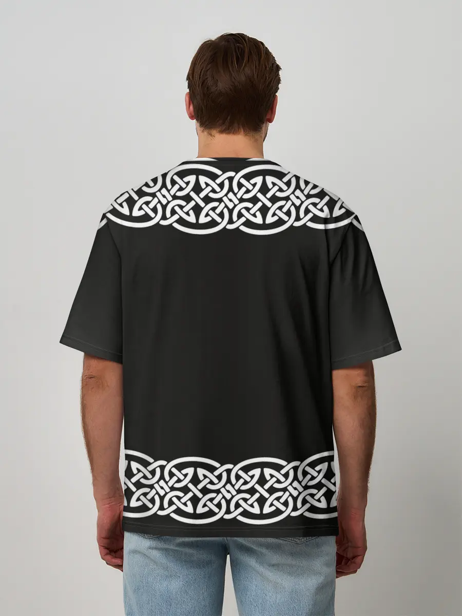 Мужская футболка оверсайз / Рингерике олень белый 3D