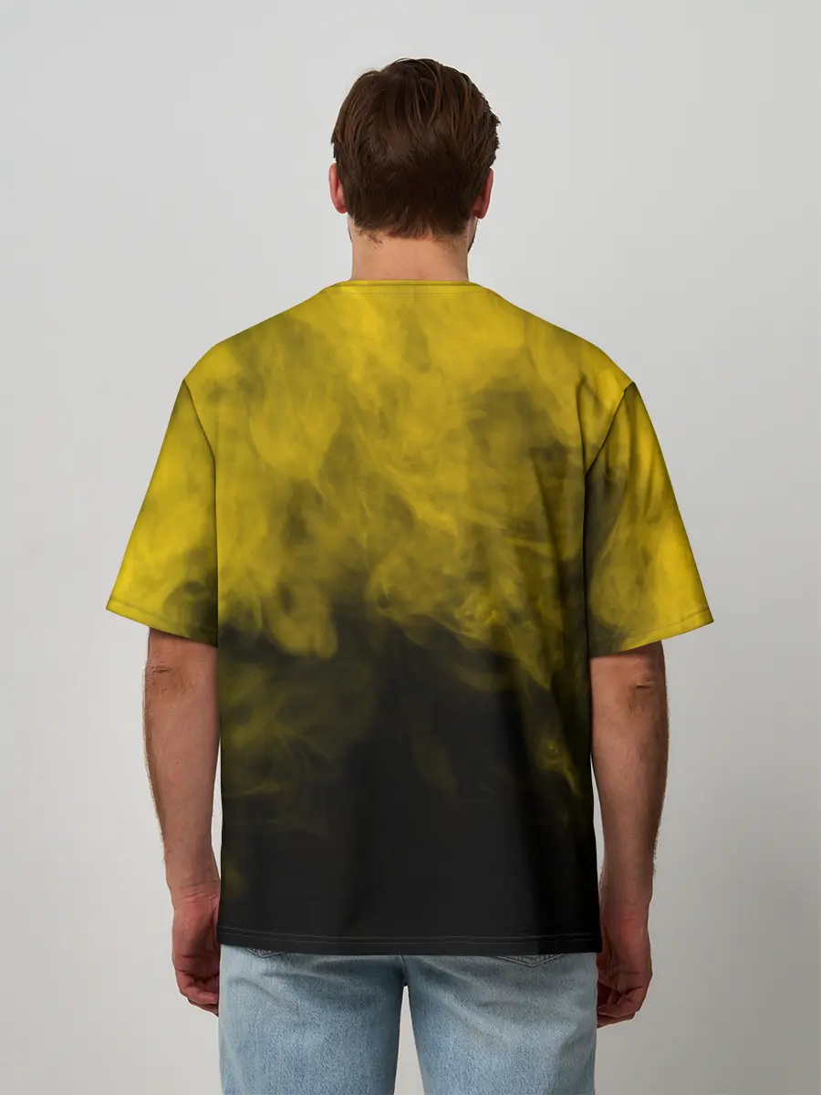 Мужская футболка оверсайз / FREEFIRE | YELLOW SMOKE