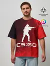 Мужская футболка оверсайз / CS GO | КС ГО