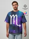 Мужская футболка оверсайз / Скорпион / Scorpio, Знак зодиака