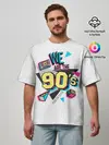 Мужская футболка оверсайз / Девяностые