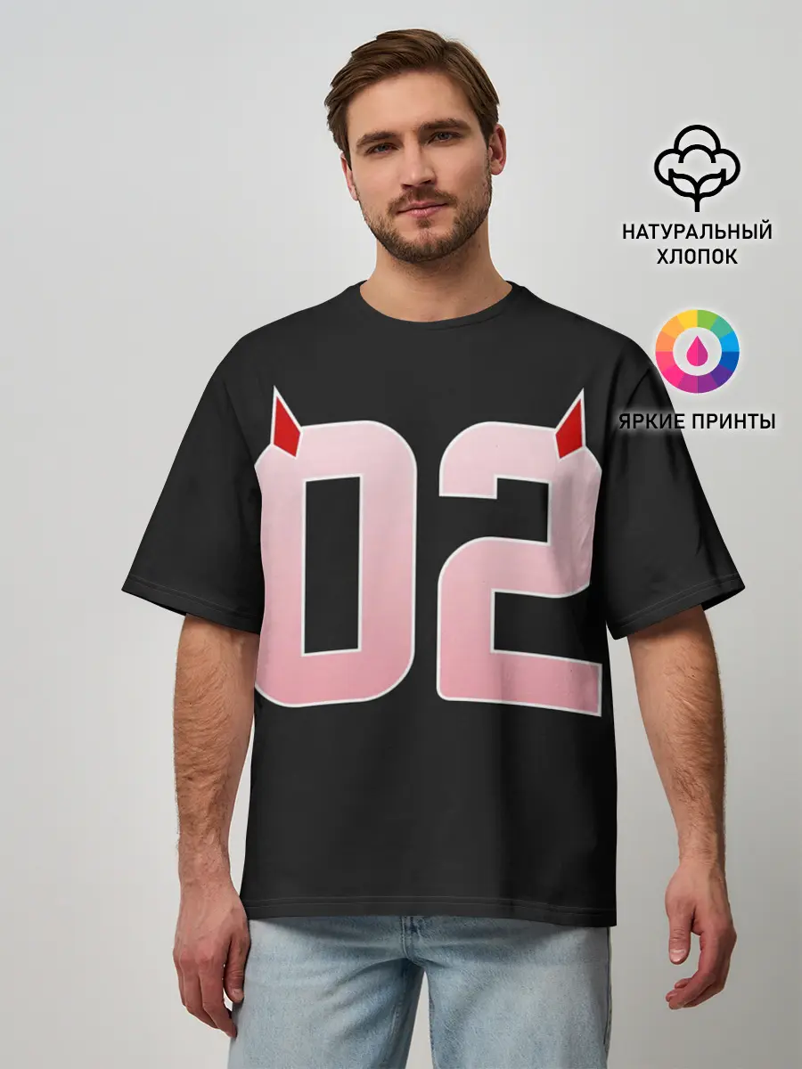 Мужская футболка оверсайз / Порядковый номер 02