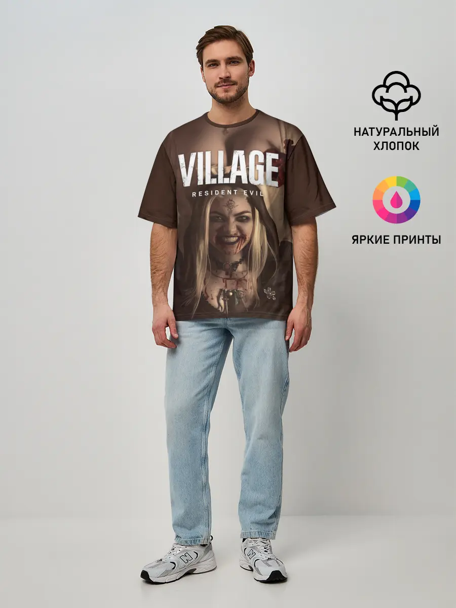 Мужская футболка оверсайз / Дочь леди Димитреску