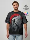 Мужская футболка оверсайз / Демон
