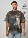 Мужская футболка оверсайз / WOLF