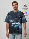 Мужская футболка оверсайз / КОСМИЧЕСКИЕ ОБЛАКА