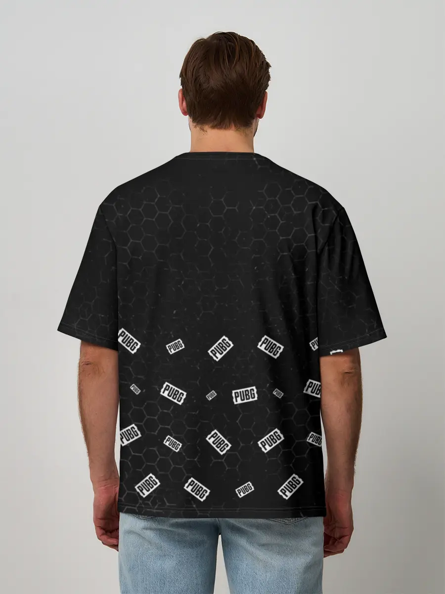 Мужская футболка оверсайз / ПАБГ New State - Соты